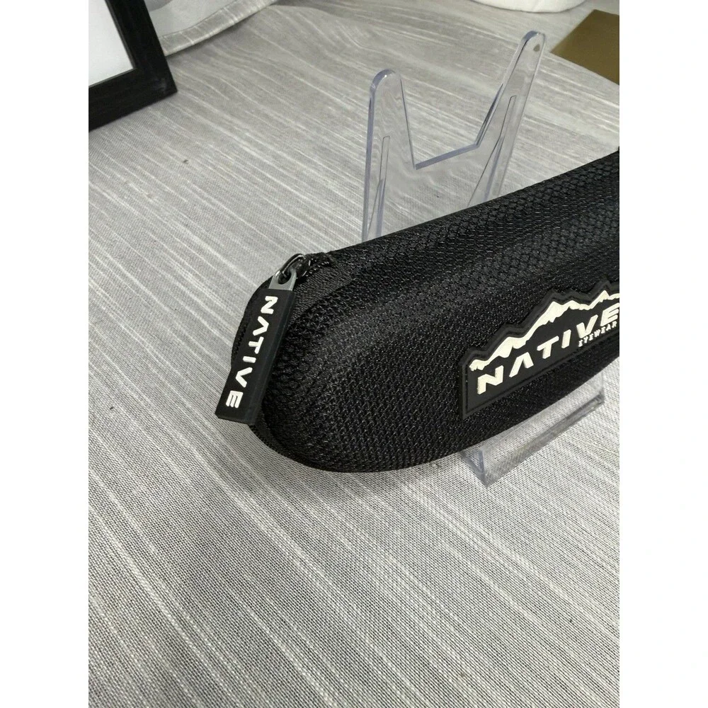 NATIVE Sunglasses Black Zipper Hard Clamshell Protective CASE ONLY